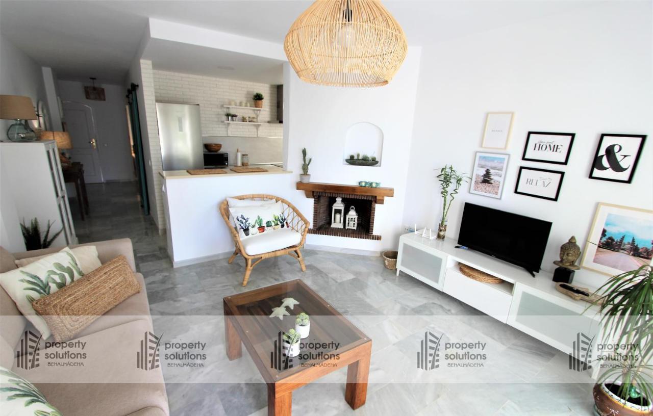 Benalgolf Vista Al Mar - Piscina Y Playa - Cercano A Campo De Golf 贝纳尔马德纳 外观 照片