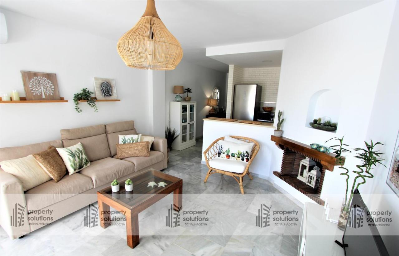 Benalgolf Vista Al Mar - Piscina Y Playa - Cercano A Campo De Golf 贝纳尔马德纳 外观 照片